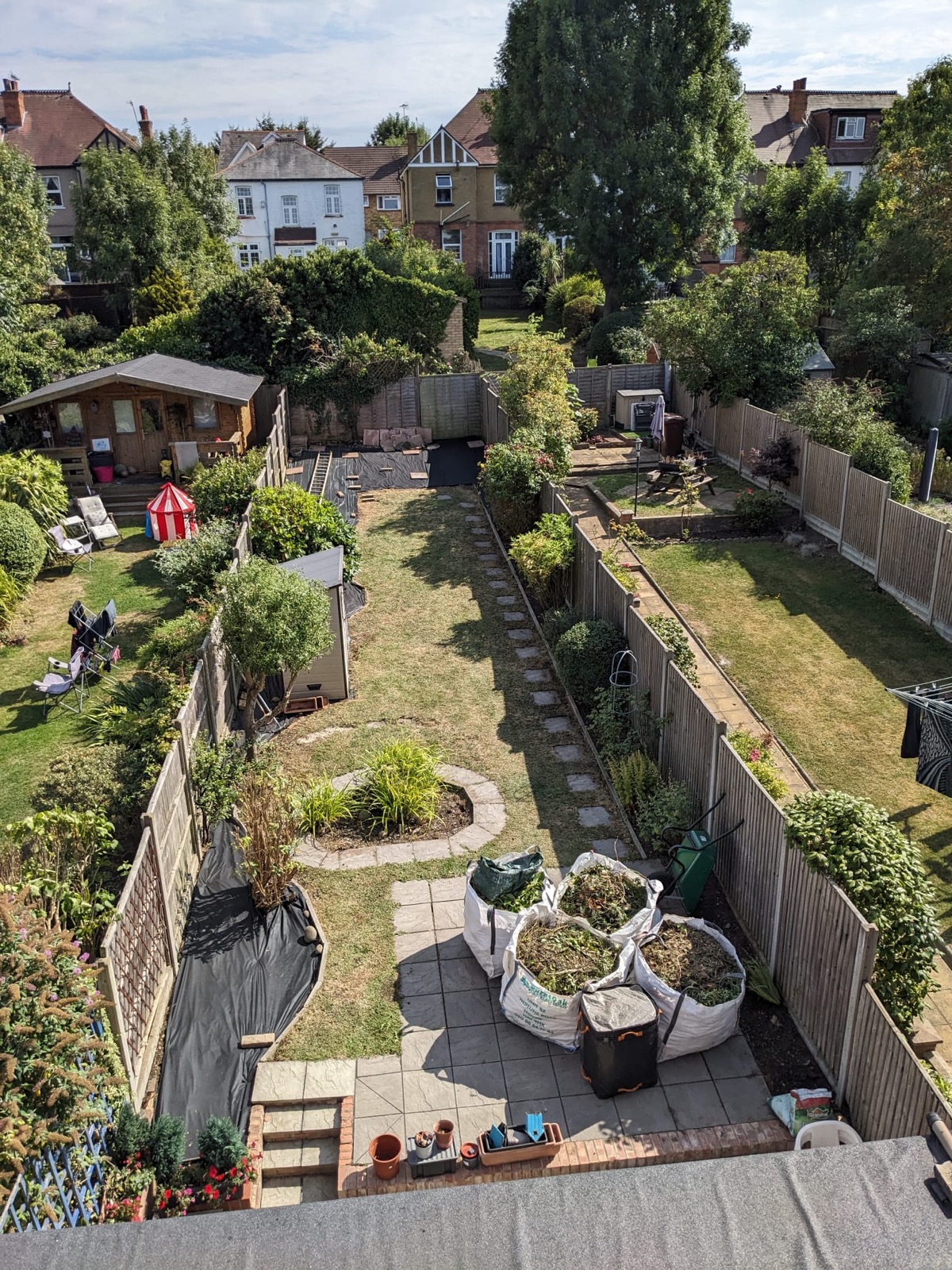 A finished garden by Roundwood Services
